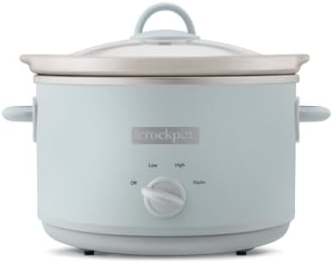 4.5 Quart Manual Slow Cooker – Macaroon Blue - Curated Catalog W1