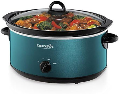 7 Quart Manual Slow Cooker – Turquoise - Curated Catalog N0