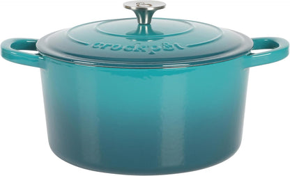 3 Quart Enameled Cast Iron Dutch Oven – Aqua - Curated Catalog Z0