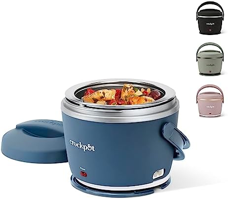 Electric Lunch Box Food Warmer 20oz – Faded Blue - Curated Catalog O5