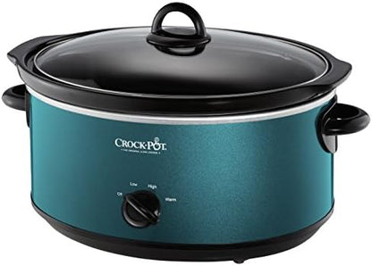 7 Quart Manual Slow Cooker – Turquoise - Curated Catalog N0
