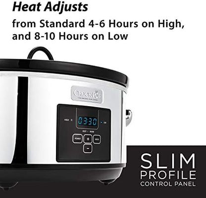 7 Quart Programmable Slow Cooker – Polished Platinum - Curated Catalog E7