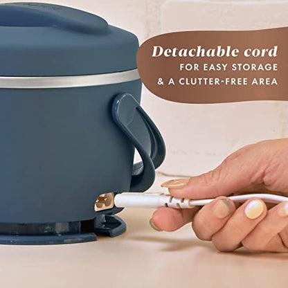 Electric Lunch Box Food Warmer 20oz – Faded Blue - Curated Catalog O5