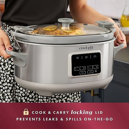 7 Quart Programmable Cook & Carry Slow Cooker - Curated Catalog N7