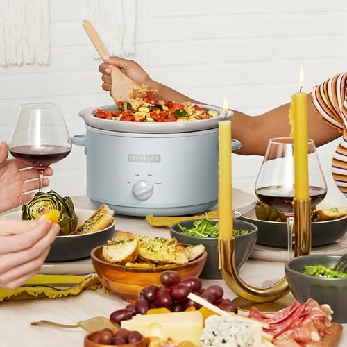 4.5 Quart Manual Slow Cooker – Macaroon Blue - Curated Catalog W1