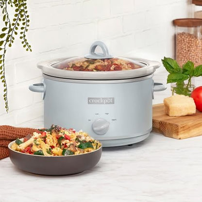 4.5 Quart Manual Slow Cooker – Macaroon Blue - Curated Catalog W1