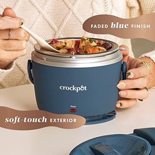 Electric Lunch Box Food Warmer 20oz – Faded Blue - Curated Catalog O5