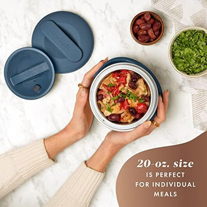 Electric Lunch Box Food Warmer 20oz – Faded Blue - Curated Catalog O5