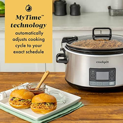 7 Quart Portable Programmable Slow Cooker with Timer - Curated Catalog L9