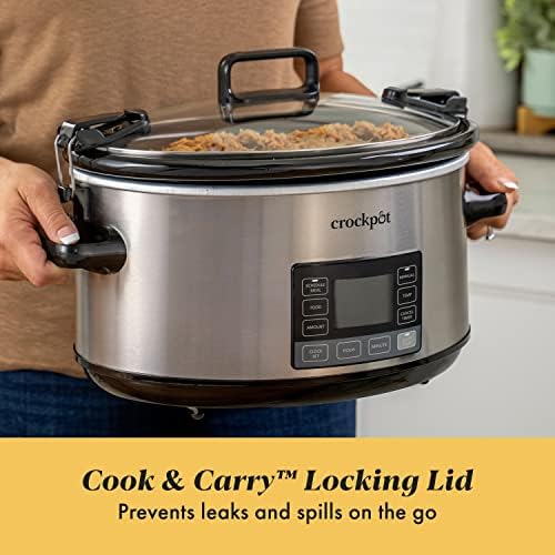 7 Quart Portable Programmable Slow Cooker with Timer - Curated Catalog L9