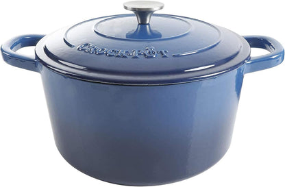 3 Quart Enameled Cast Iron Dutch Oven – Aqua - Curated Catalog Z0