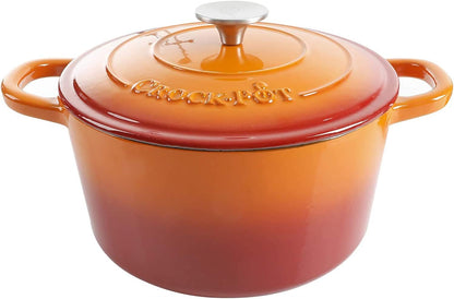 3 Quart Enameled Cast Iron Dutch Oven – Aqua - Curated Catalog Z0