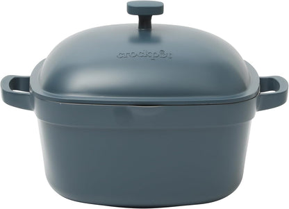 3 Quart Enameled Cast Iron Dutch Oven – Aqua - Curated Catalog F0